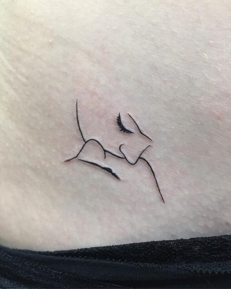 A minimalistic tattoo