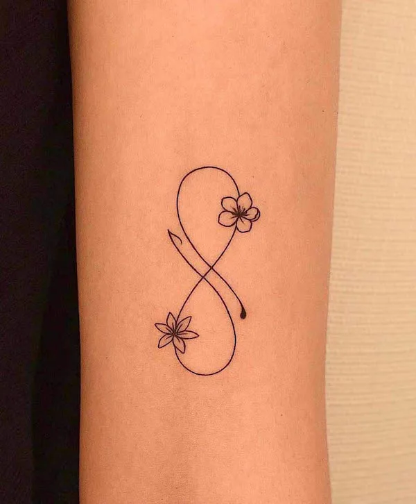 Girly infinity tattoo