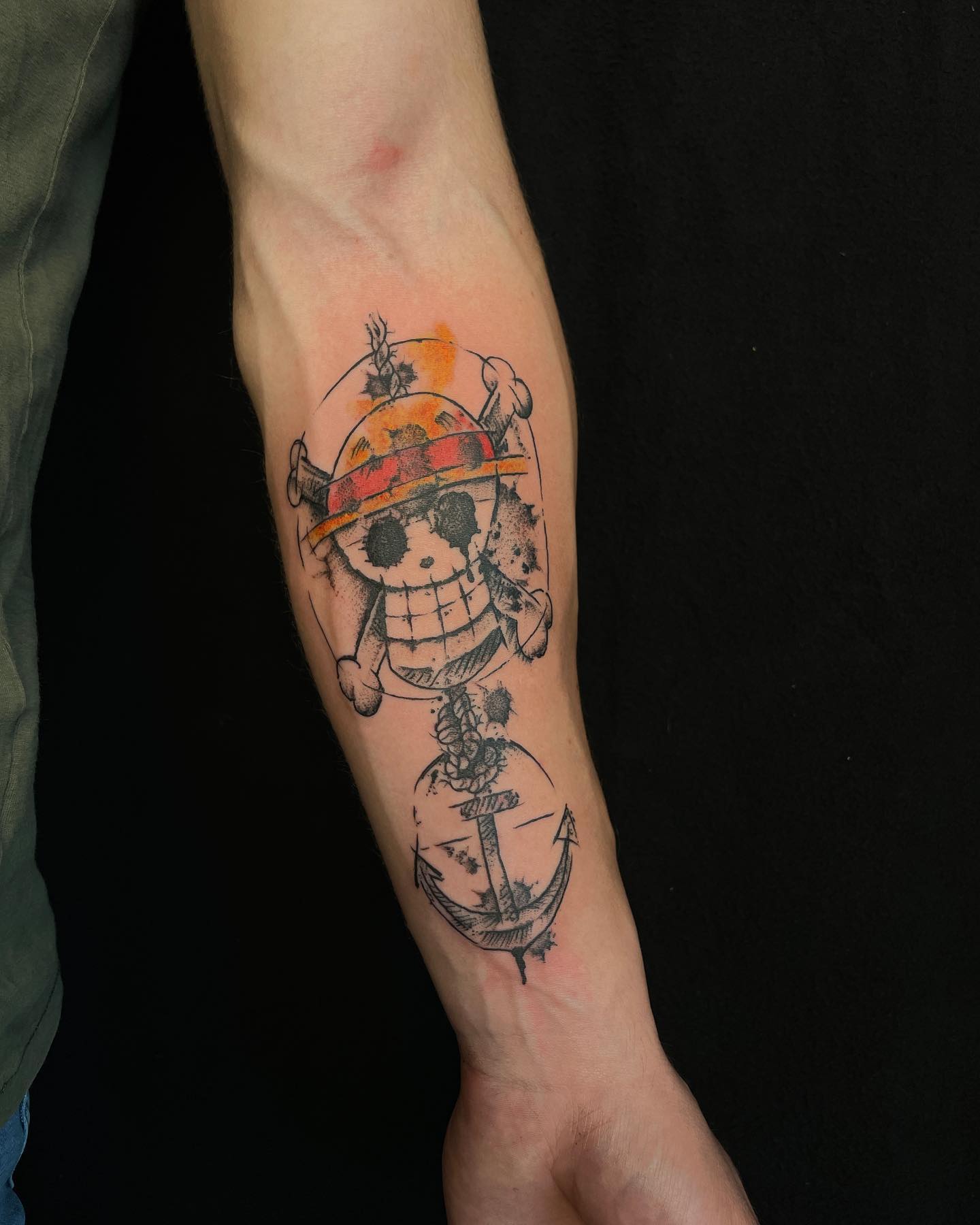 Reckless Anchor and Skull Tattoo Designs