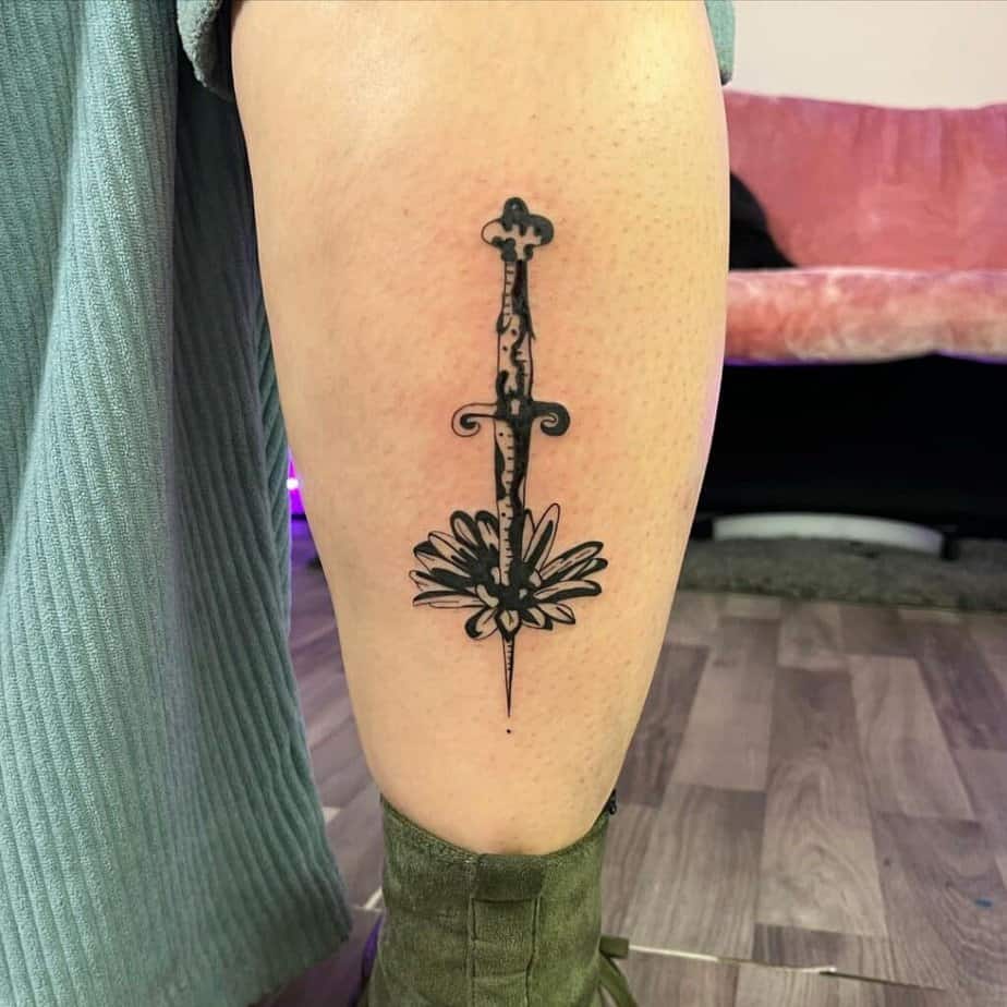 Dagger tattoo