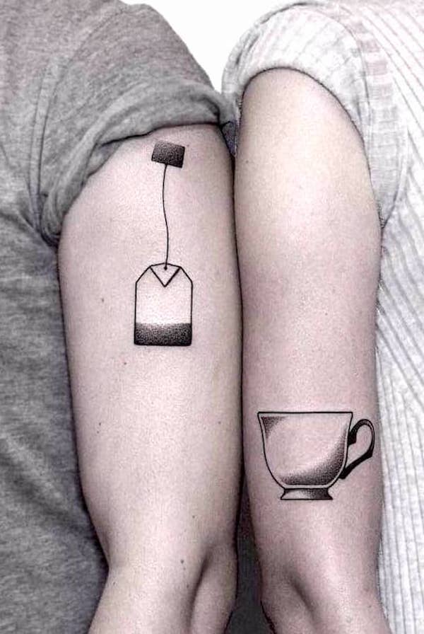 Tea and teabag tattoos