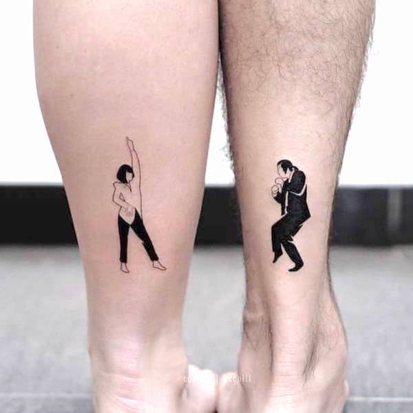 The Pulp Fiction matching tattoo