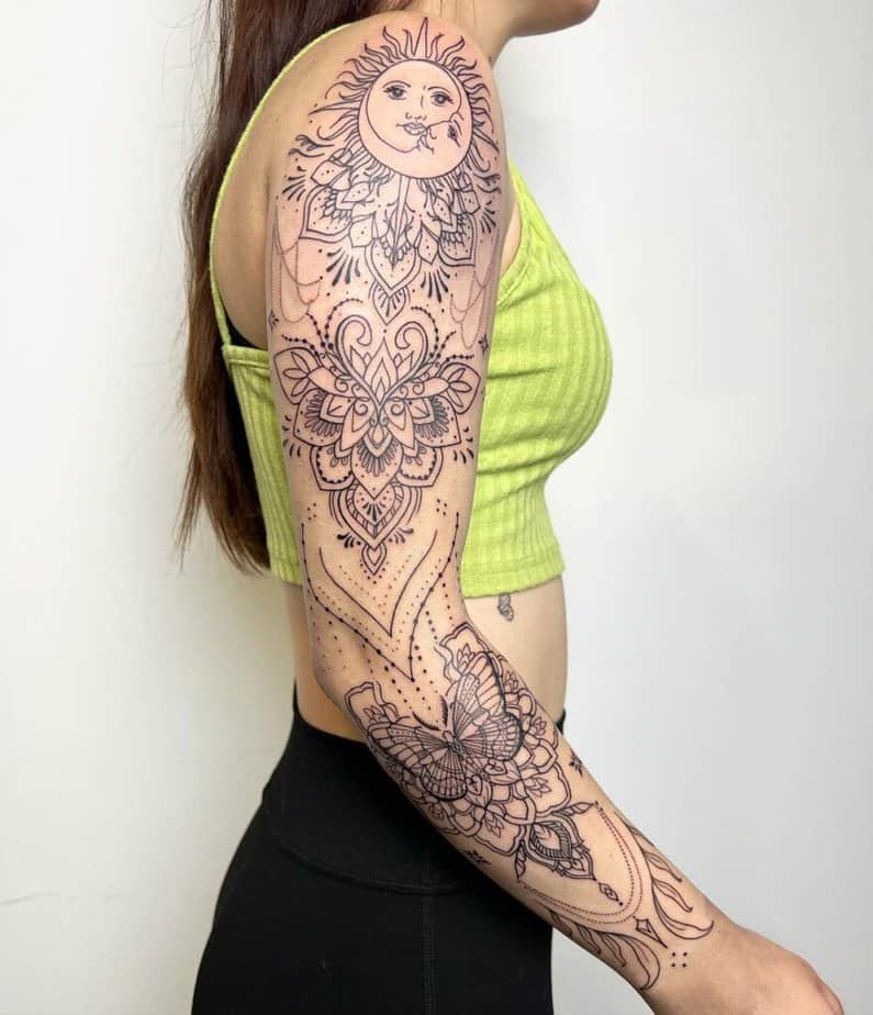 Intricate mandala sleeve@