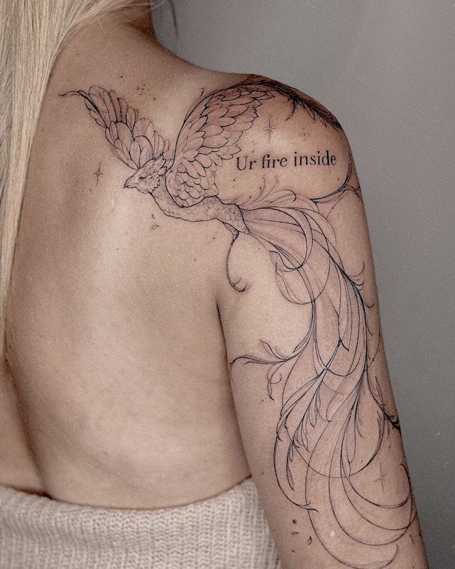 Phoenix quote tattoo