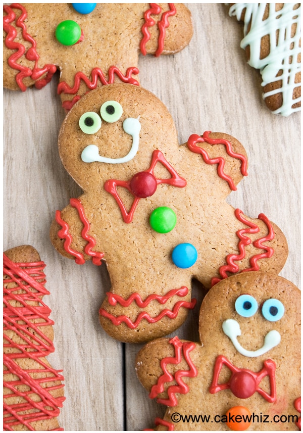 Cake Mix Gingerbread Men Cookies