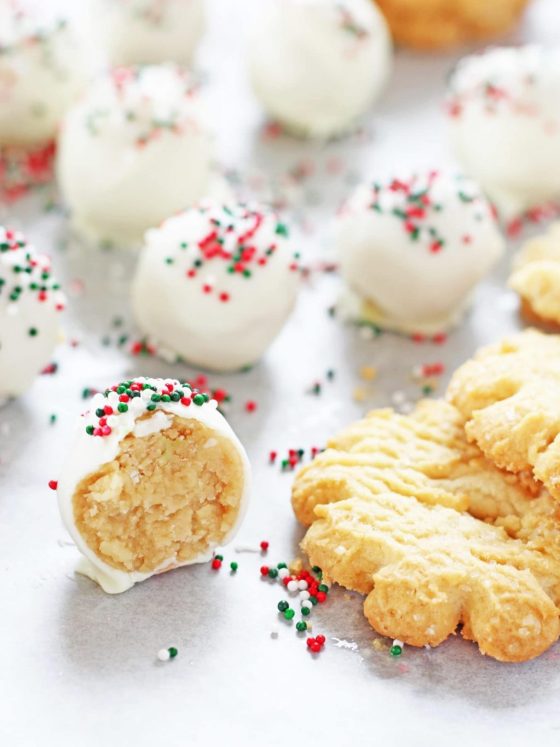 Christmas Sugar Cookie Truffles