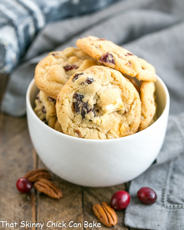 Cranberry, White Chocolate, Crystallized Ginger Cookies