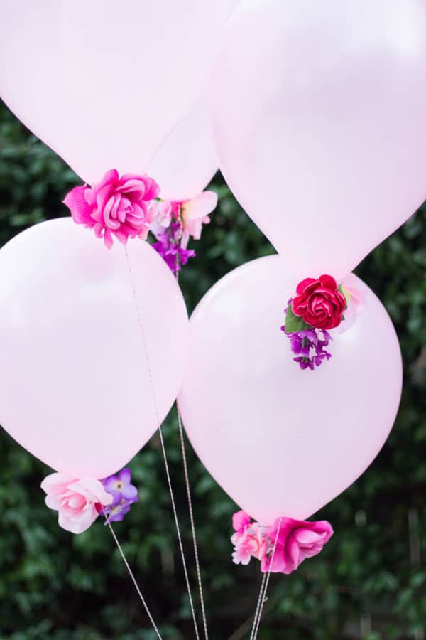 DIY Flower Balloons.