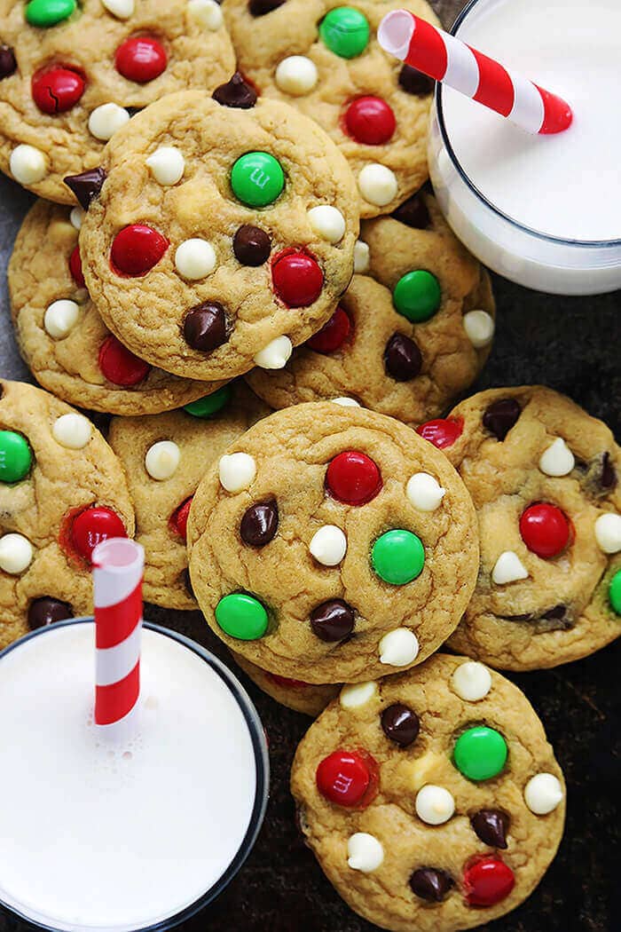 Double Chocolate Chip M&M Cookies.