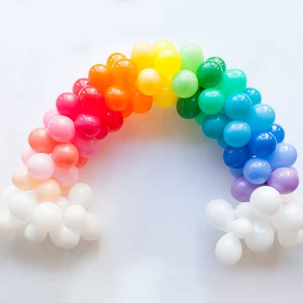 Mini Rainbow Balloon Arch