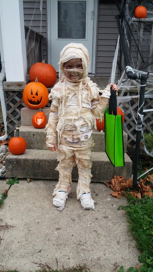 My sons Halloween costumes over the years.