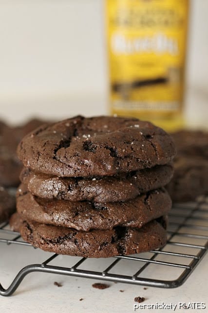 Olive Oil & Sea Salt Brownie Cookies from Persnickety Plates