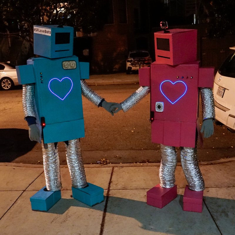 Our homemade diy robot Halloween costumes!