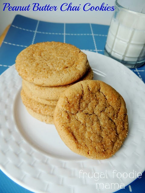 Peanut Butter Chai Cookies from Frugal Foodie Mama