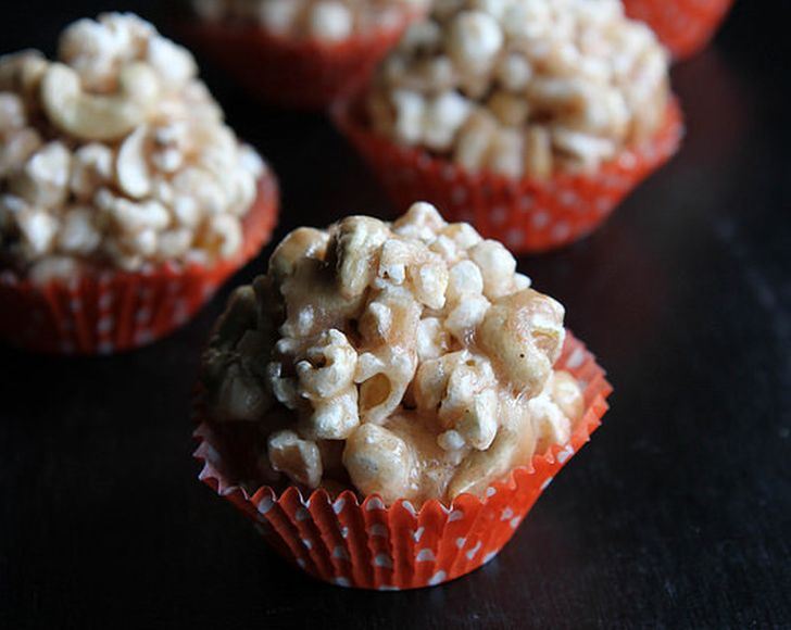 Salted Caramel Popcorn Balls by Heather Christo