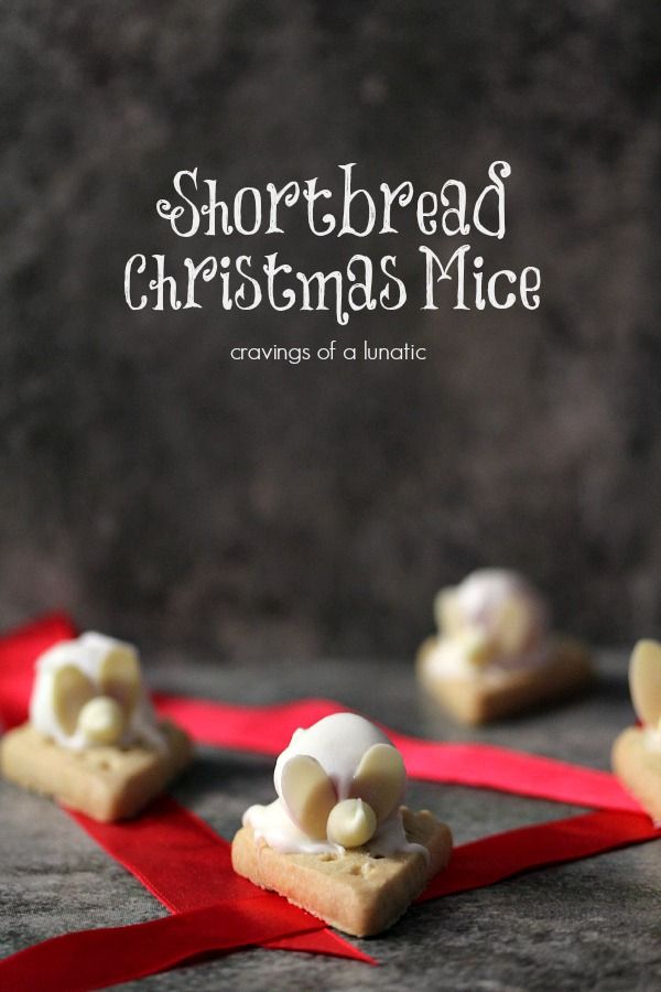 Shortbread Christmas Mice from Cravings of a Lunatic