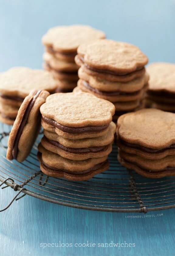 Speculoos Cookie Sandwiches by Love & Olive Oil