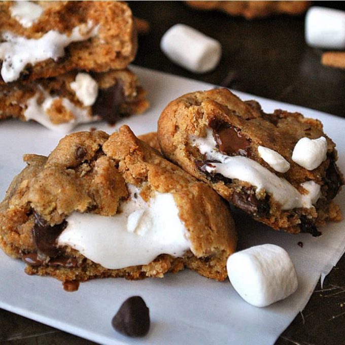 S’mores Stuffed Cookies from Cookie Named Desire