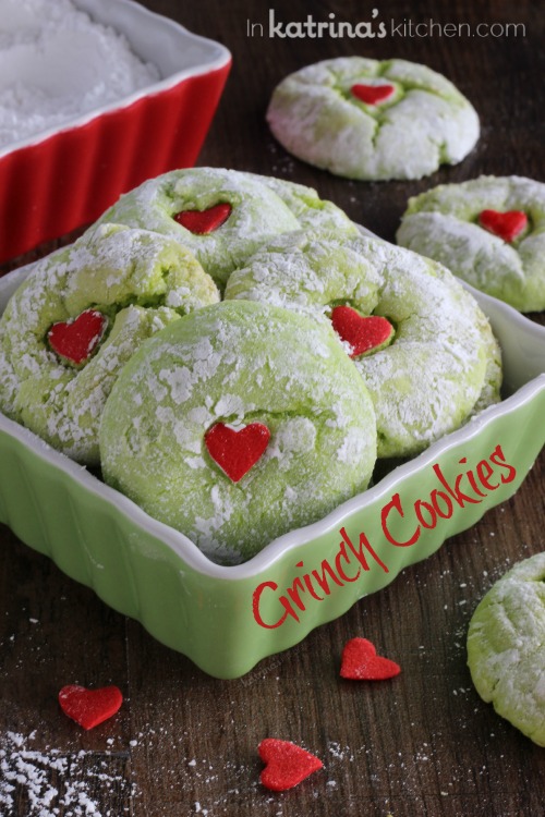 The Grinch Cookies from In Katrina’s Kitchen