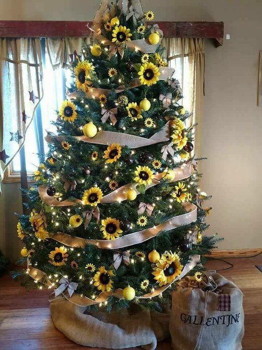 Beautiful Sunflower Christmas Tree.