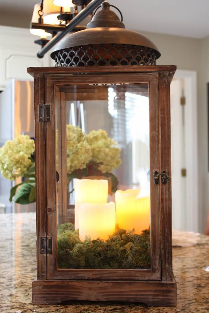 Candles in the Enchanted Moss Lantern.