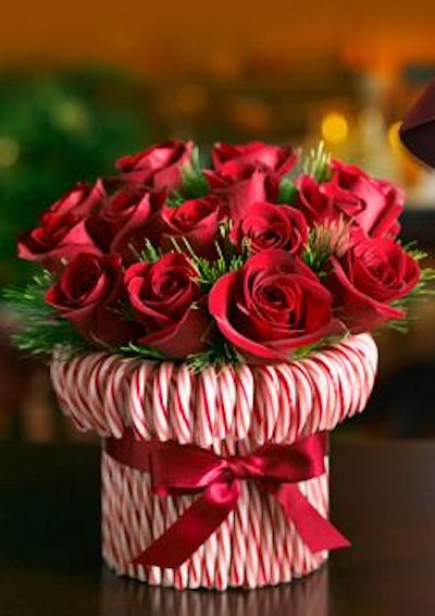 Candy Cane Centerpiece from Ecopolitan Bride