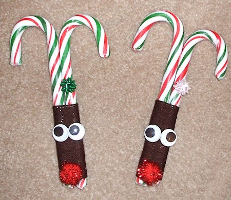 Candy Cane Reindeer Face from Jean’s Crafty Corner