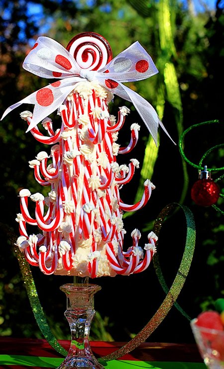 Candy Cane Topiary from Pizzazzerie