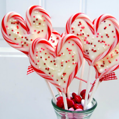 Candy cane hearts