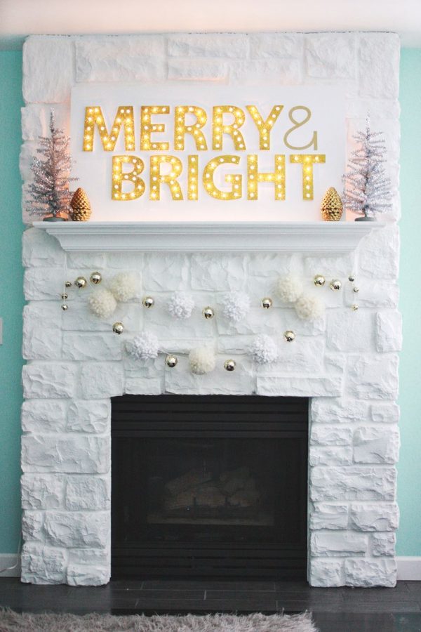 Merry & Bright Lighted Sign