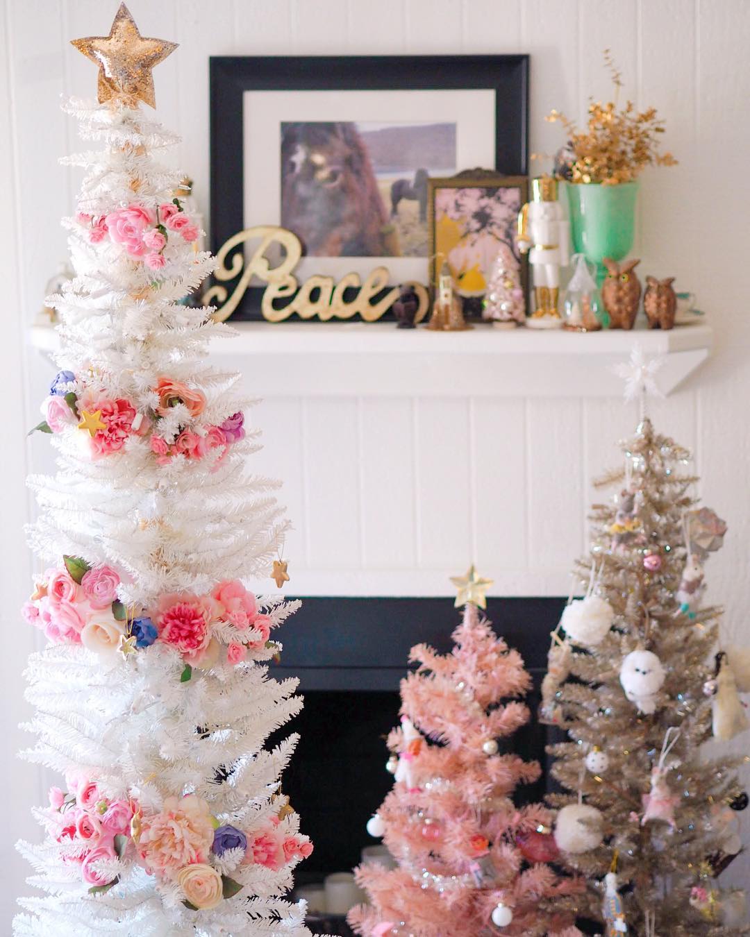 The Christmas tree forest went floral and pink this year!