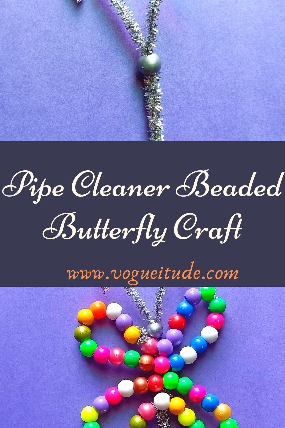 Pipe Cleaner Beaded Butterfly Craft