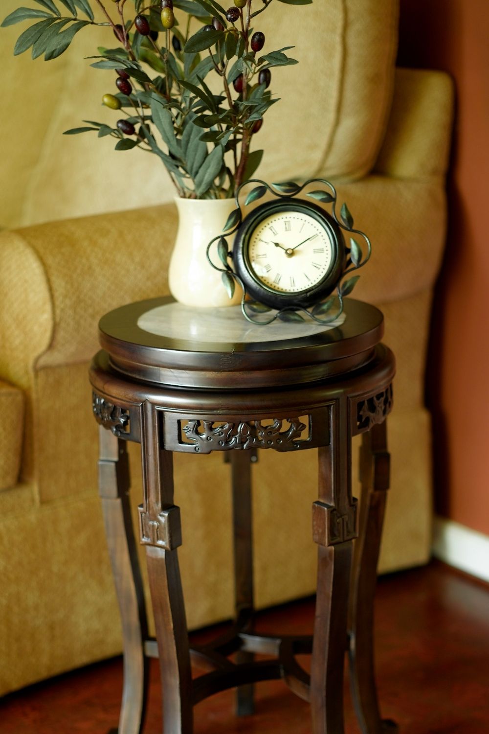 Green side table