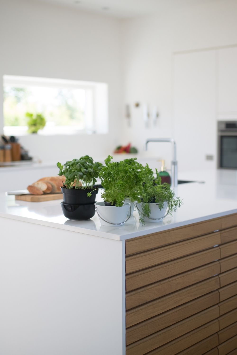 Plant kitchen island