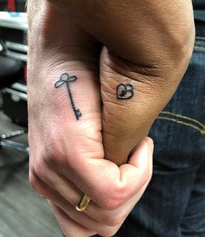 Beautiful Lock & Key Tattoo Design Idea